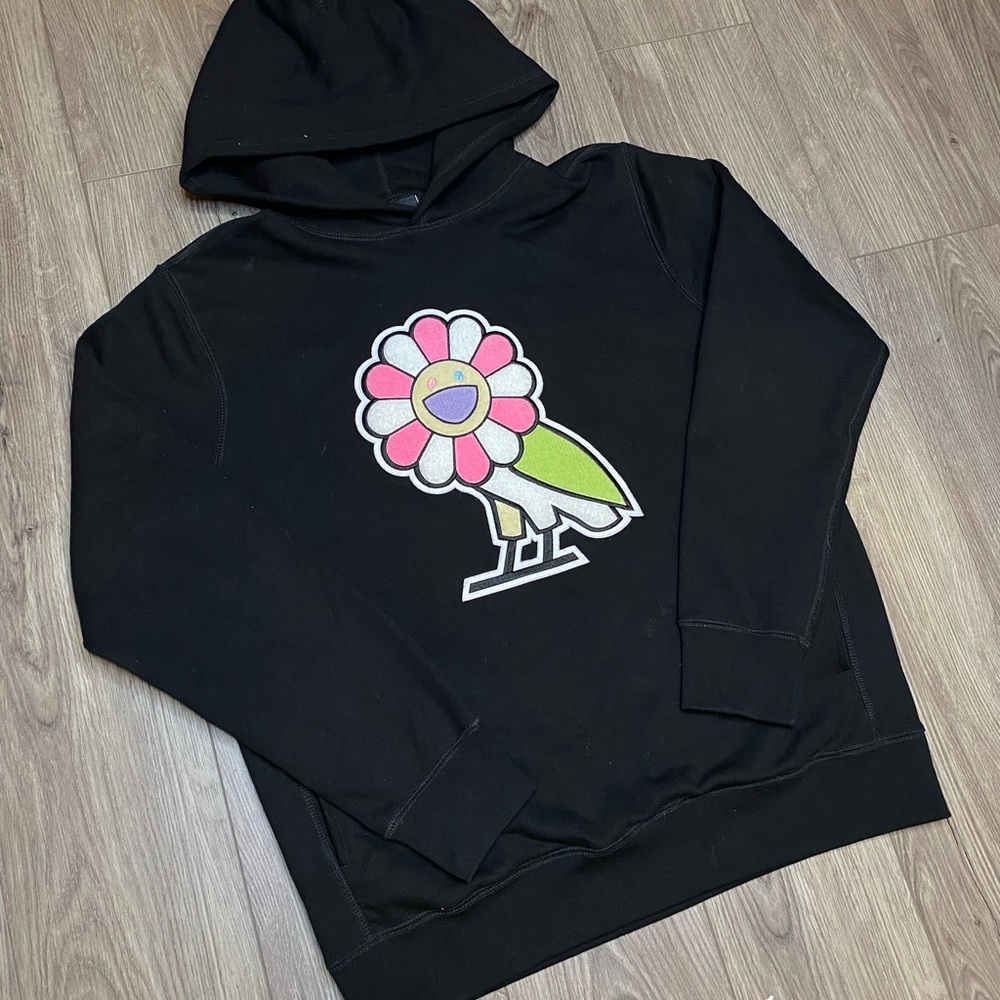 Ovo x Murakami surplus flower owl hoodie